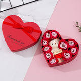 Heart-shaped Rose Red Gift Box New Year Christmas - WOMONA.COM