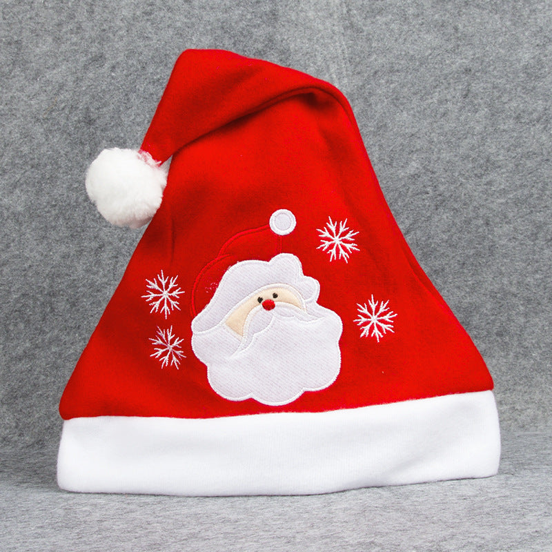 Cartoon Christmas Hat With Elk Santa Claus