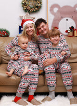 Christmas Pajamas Family Matching New Year Father Mother Kids - WOMONA.COM