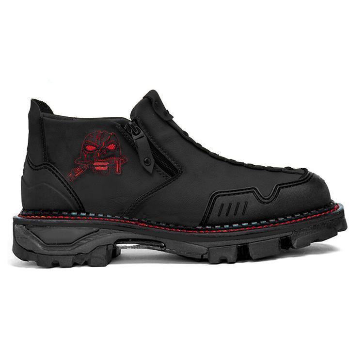 Men's Fashion Halloween Skull Booties - WOMONA.COM