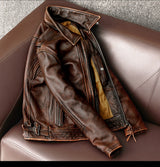 Motorcycle Short Stone Grinding Worn Coat