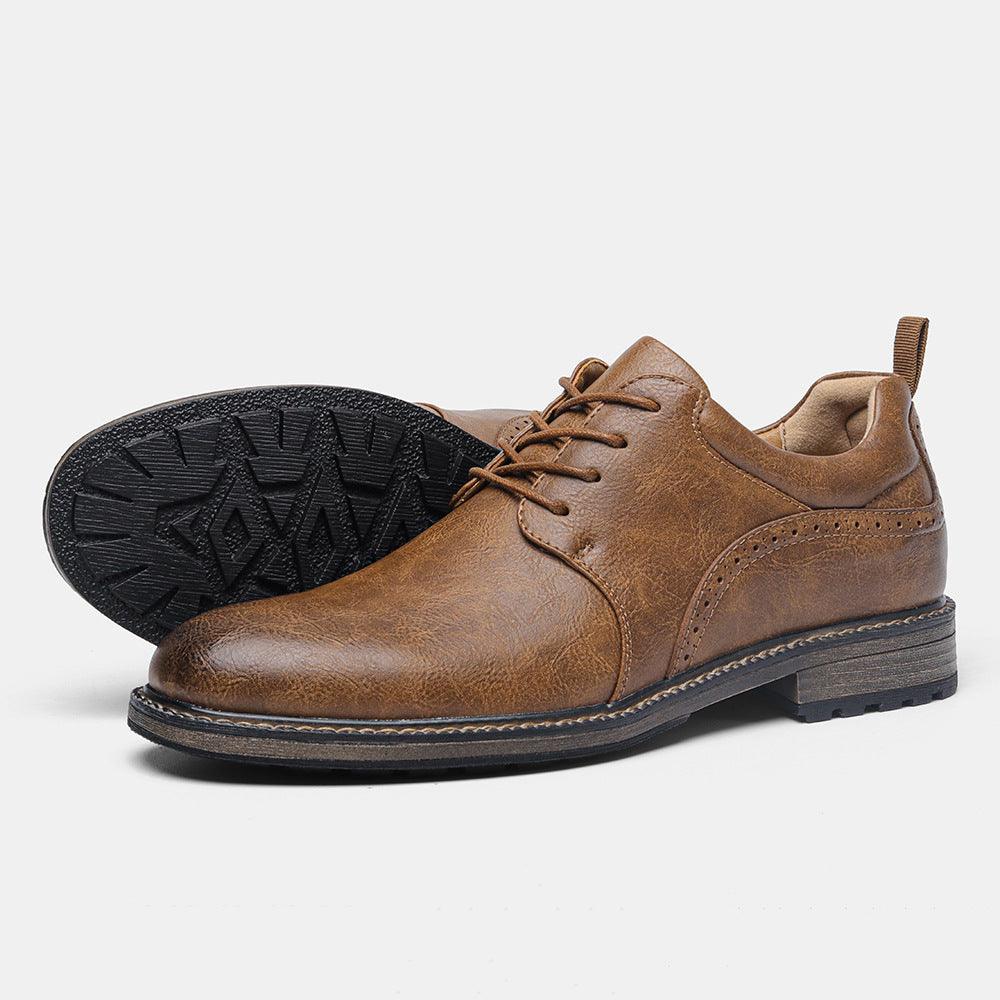 Men's Casual Comfortable And Minimalist Leather Shoes - WOMONA.COM