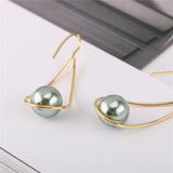 Korean Personalized Pearl Earrings - WOMONA.COM