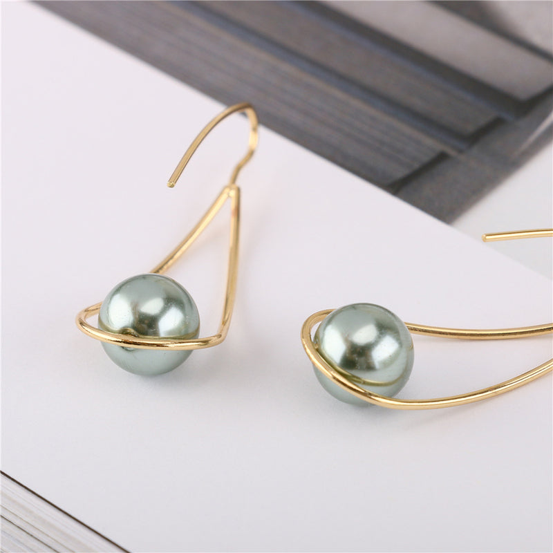 Korean Personalized Pearl Earrings - WOMONA.COM