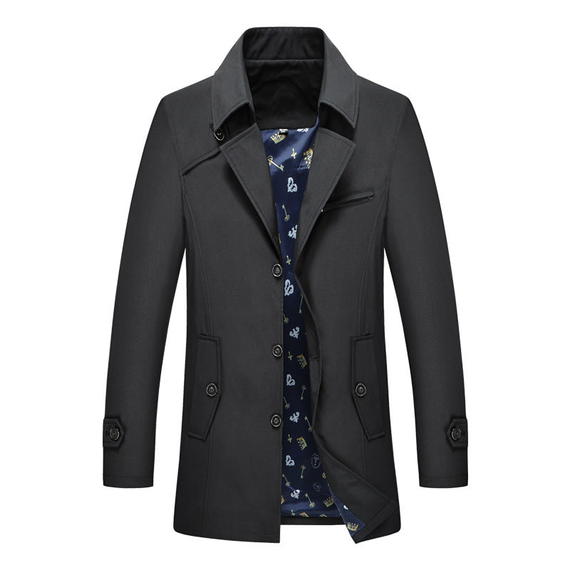 Korean Style Trendy Handsome Men's Coat - WOMONA.COM