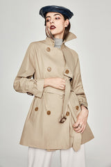 Women's Trench Coat Mid-length Korean Style