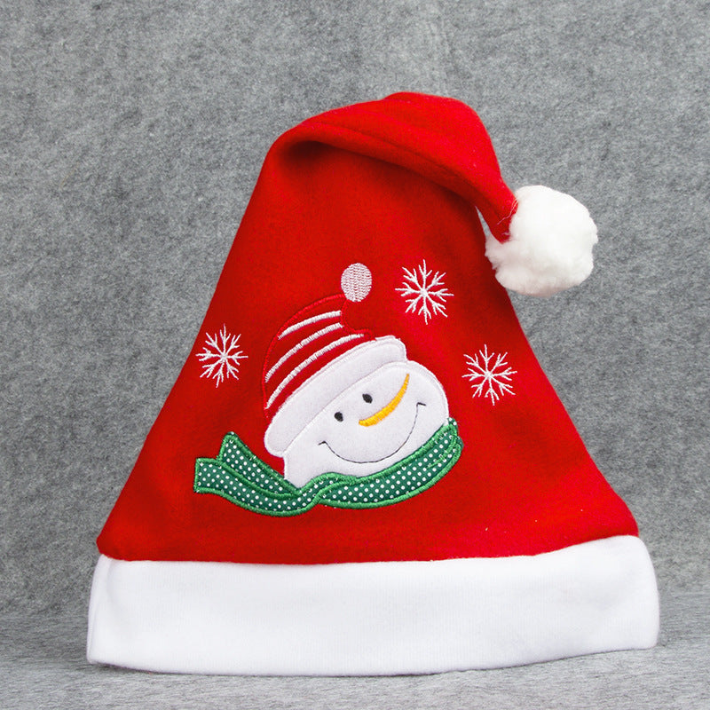 Cartoon Christmas Hat With Elk Santa Claus