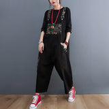 Retro Casual Patchwork Design Jeans - WOMONA.COM