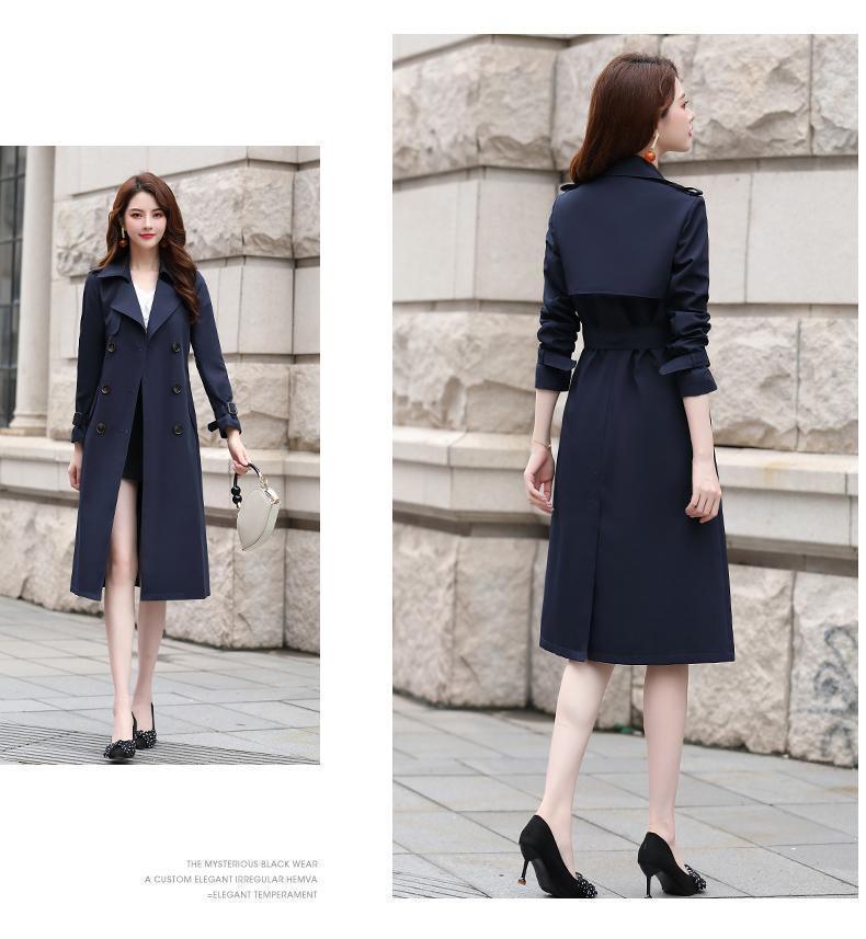 Silky Draping Effect Women's Clothing Overknee Coat - WOMONA.COM