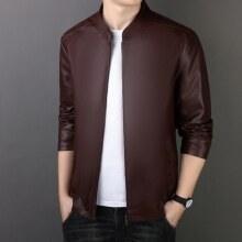 PU Leather Coat Men's Leather Jacket - WOMONA.COM