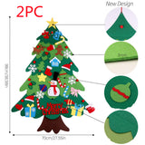 Children's DIY felt Christmas tree with lights - WOMONA.COM