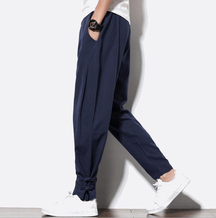 100 pure Linen pants linen hemp Linen pants - WOMONA.COM