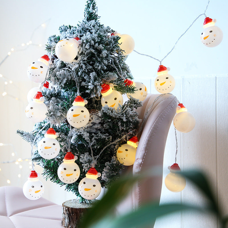 Snowman string lights Christmas lights decoration lights - WOMONA.COM