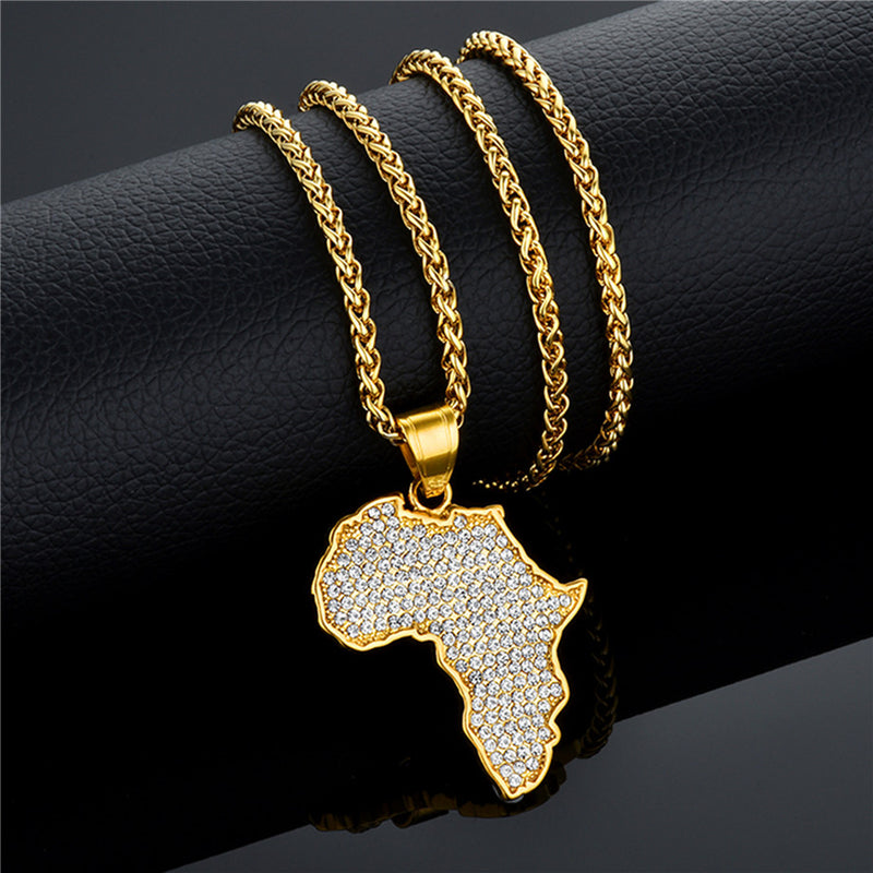 Map necklace - WOMONA.COM