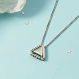 Geometric Triangle Necklace Female Niche Design Necklace - WOMONA.COM