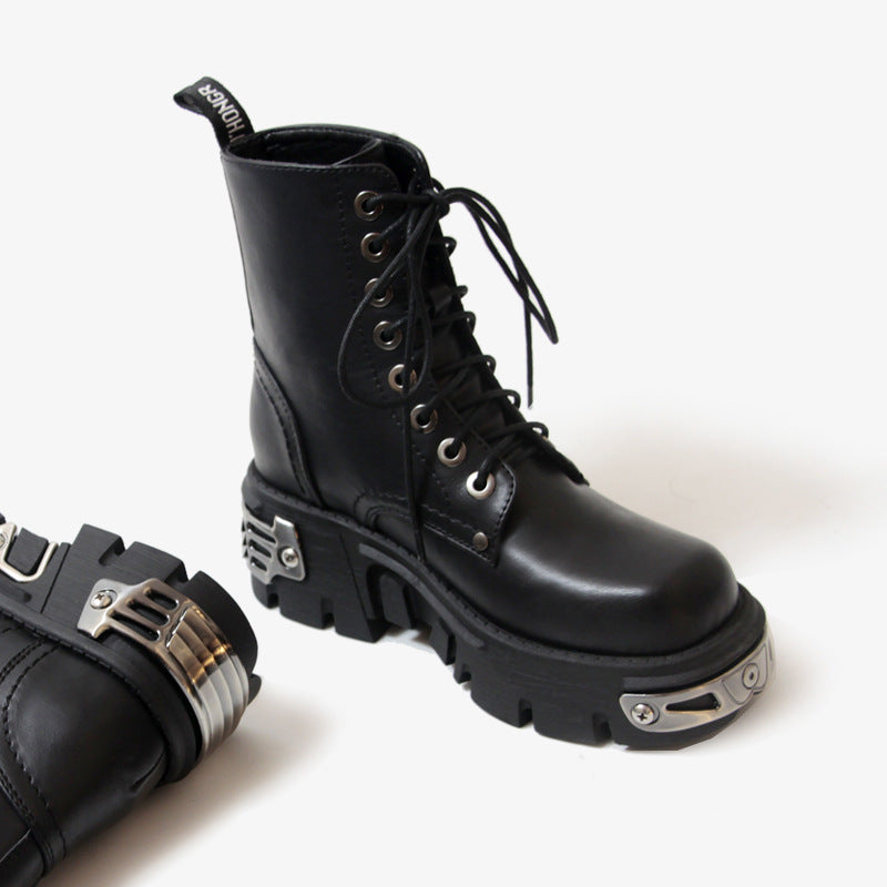 Women's motorcycle boots short Martin boots - WOMONA.COM