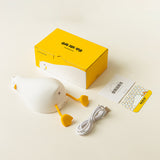 Lie Flat Duck Silicone Night Light Children's - WOMONA.COM