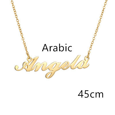 Necklace Alloy Pendant Font Fascinating Pendant - WOMONA.COM