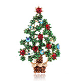 Christmas Tree Brooch Pin Women Girls Jewelry - WOMONA.COM