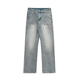 Retro Washed Distressed Skinny Jeans - WOMONA.COM