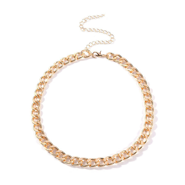 Exaggerated Simple Chain Clavicle Necklace - WOMONA.COM