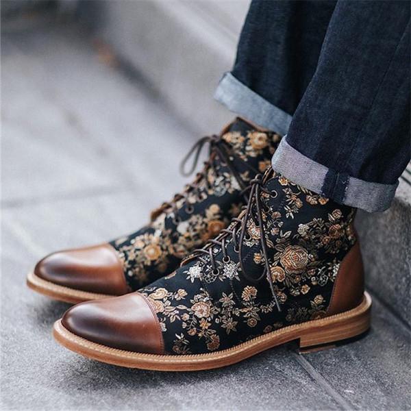 British style retro short boots men and women - WOMONA.COM