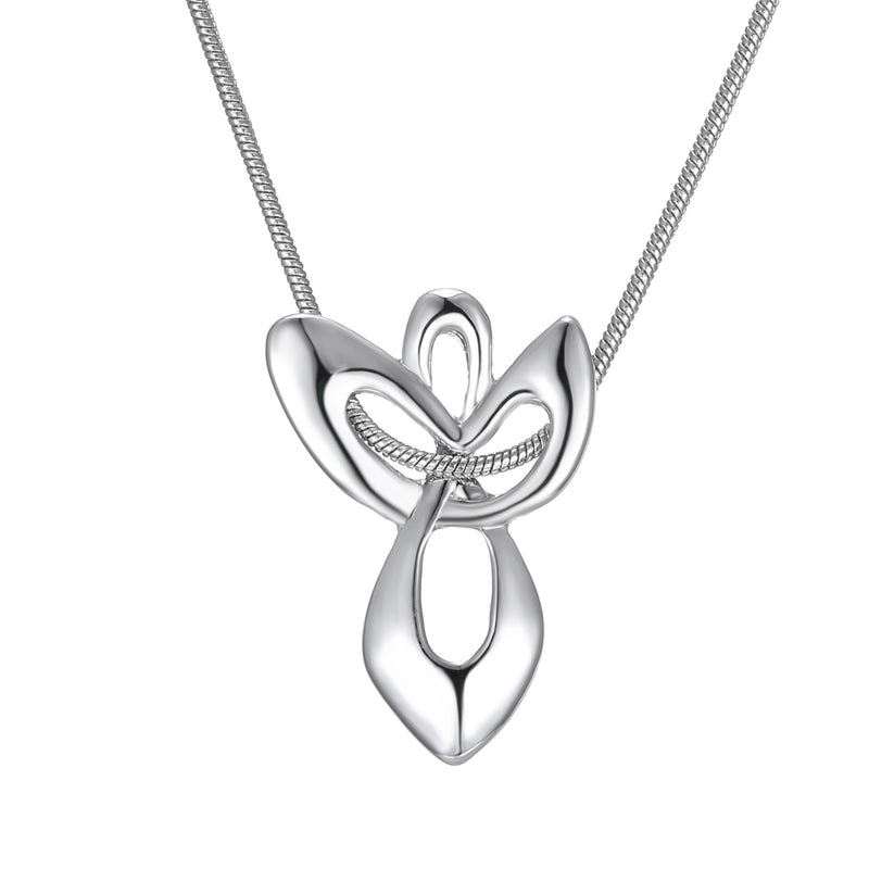 Angel Wing Necklace Butterfly Cross Necklace - WOMONA.COM