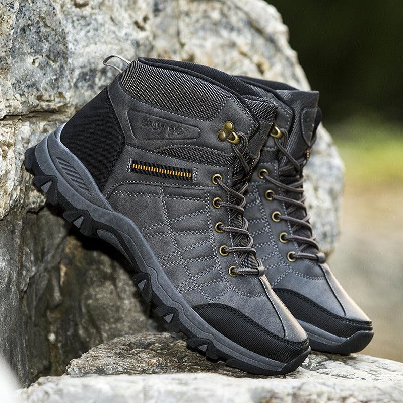 Large Men Shoes Outdoor Snow Boots High Top - WOMONA.COM