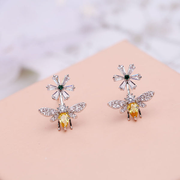 Bee earrings daisy - WOMONA.COM