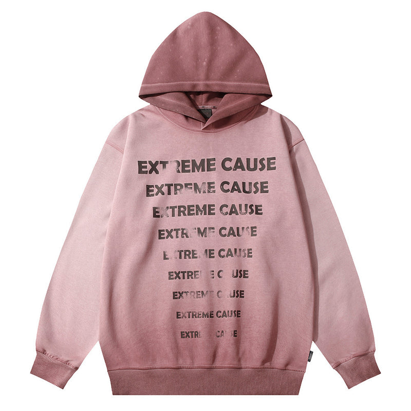 Fashion American Letters Printed Hoodie Men