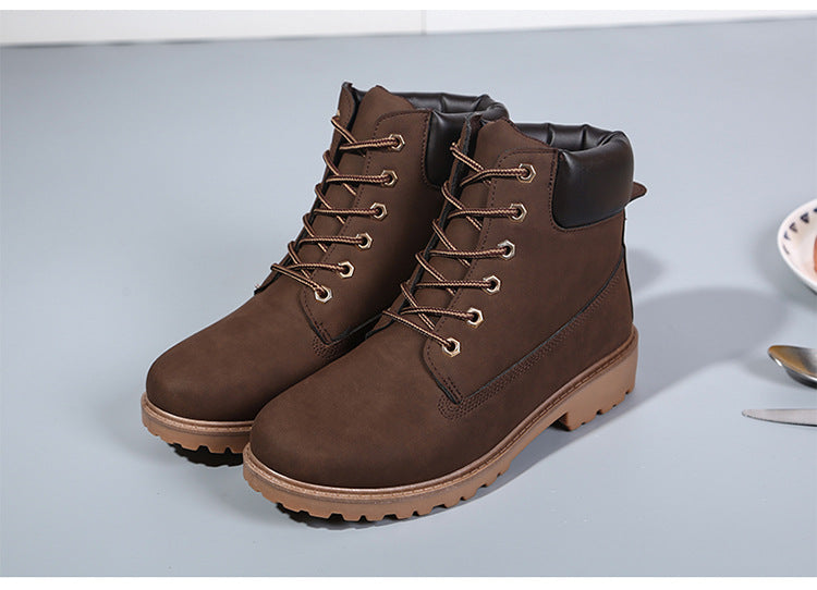 Short white Martin women tooling rhubarb boots - WOMONA.COM