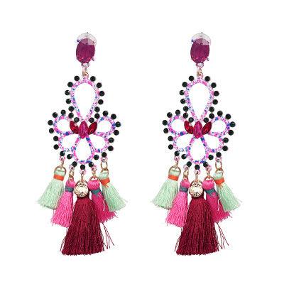 Folk creative earrings tassel earrings - WOMONA.COM