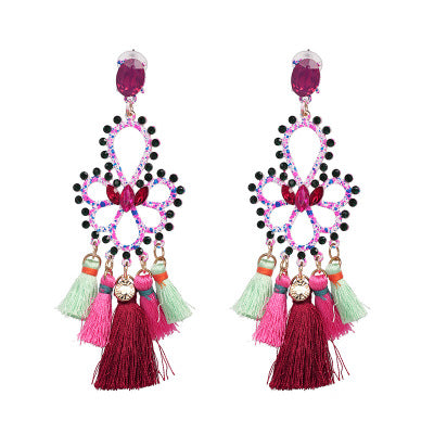 Folk creative earrings tassel earrings - WOMONA.COM