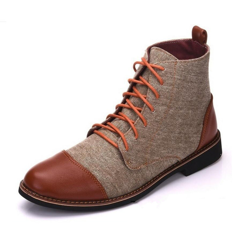 Men's leather boots Martin boots - WOMONA.COM