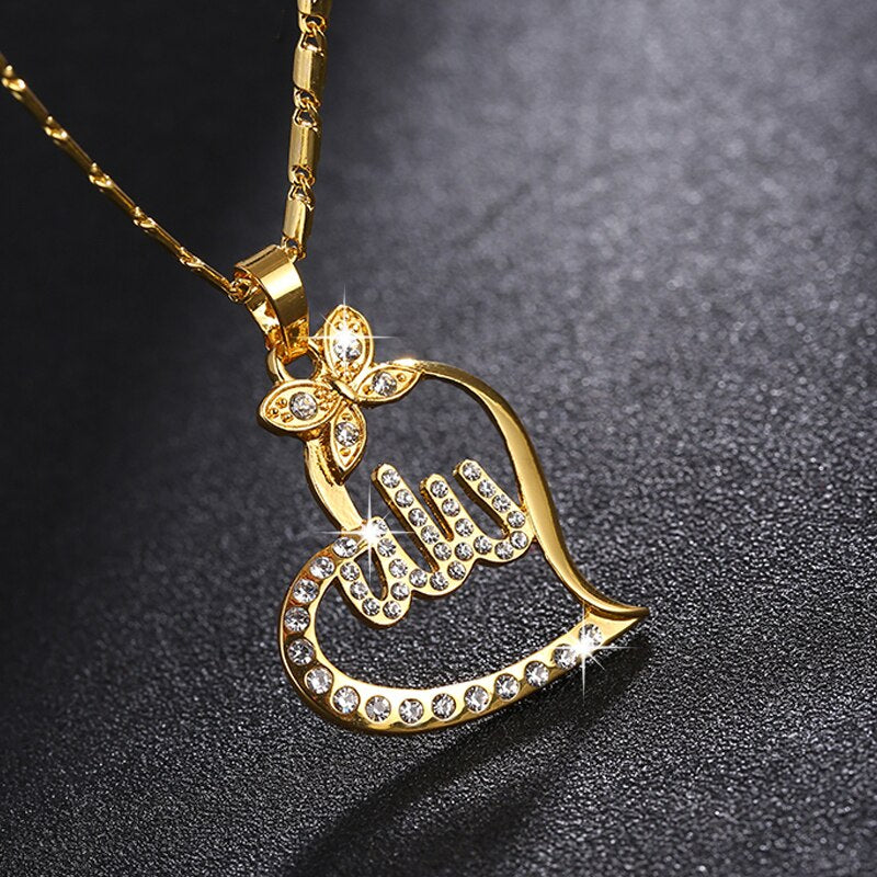 Religious Irish necklace Muslim God Allah necklace - WOMONA.COM