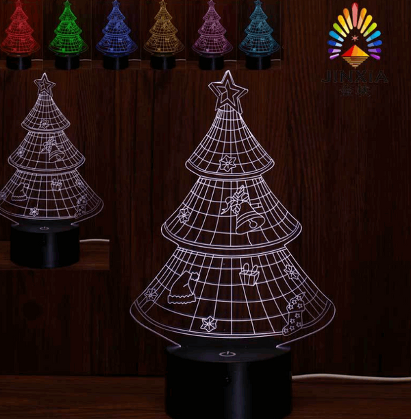 3D lights Christmas lights colorful night lights - WOMONA.COM