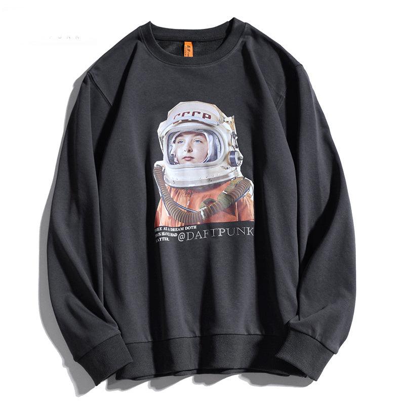 Men's loose Hong Kong style sweater - WOMONA.COM
