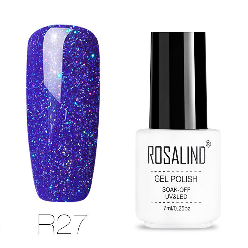 Stars decorated with rainbow light therapy nails 29 colors - WOMONA.COM