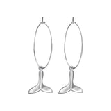 Korean Dolphin Tail Fishtail Earrings Female - WOMONA.COM