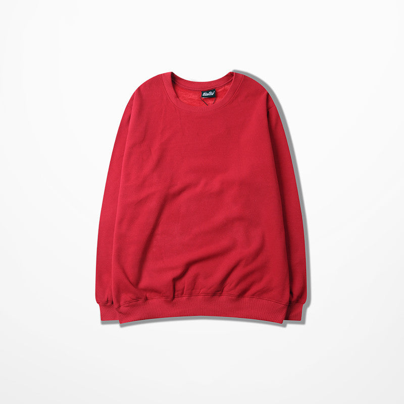 Loose cotton crew neck sweater