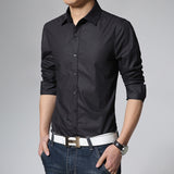 Men‘s French Dress Shirt formal Tuxedo Shirts - WOMONA.COM