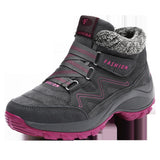 Hiking Shoes For Women Real Leather Non-Slip Outdoor Hiking Boots - WOMONA.COM