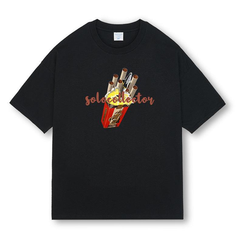 Fashion Personality Short Sleeve Cotton T-shirt Men - WOMONA.COM