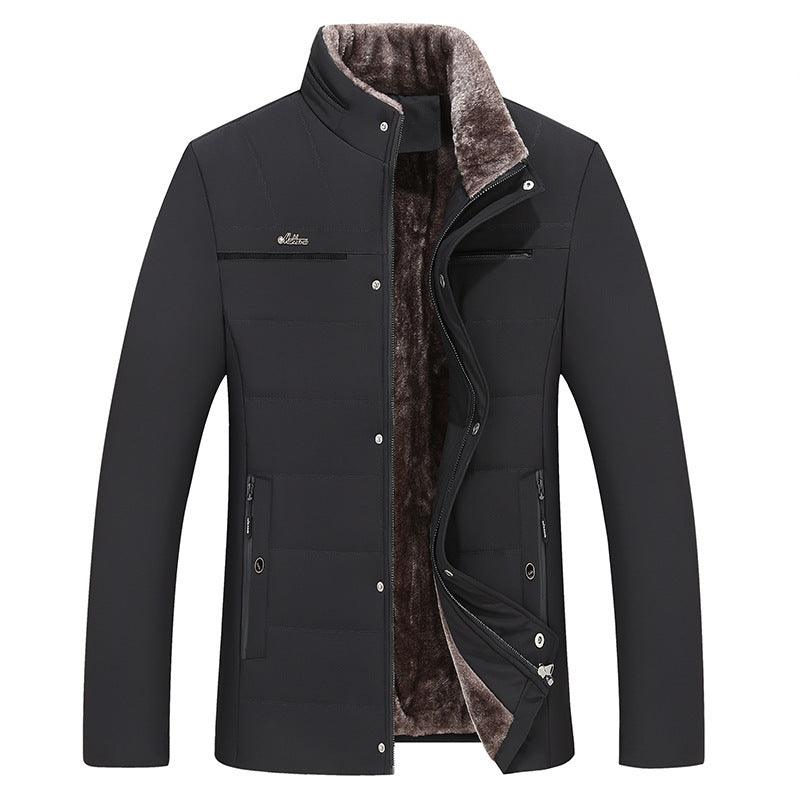 Middle-aged Cotton-padded Clothes Daddy's Outfit - WOMONA.COM