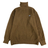 Japanese-style Retro Caramel Turtleneck Sweater