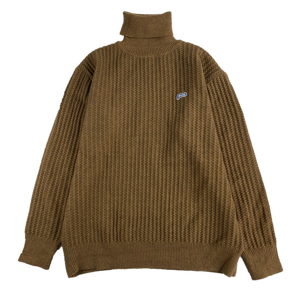 Japanese-style Retro Caramel Turtleneck Sweater