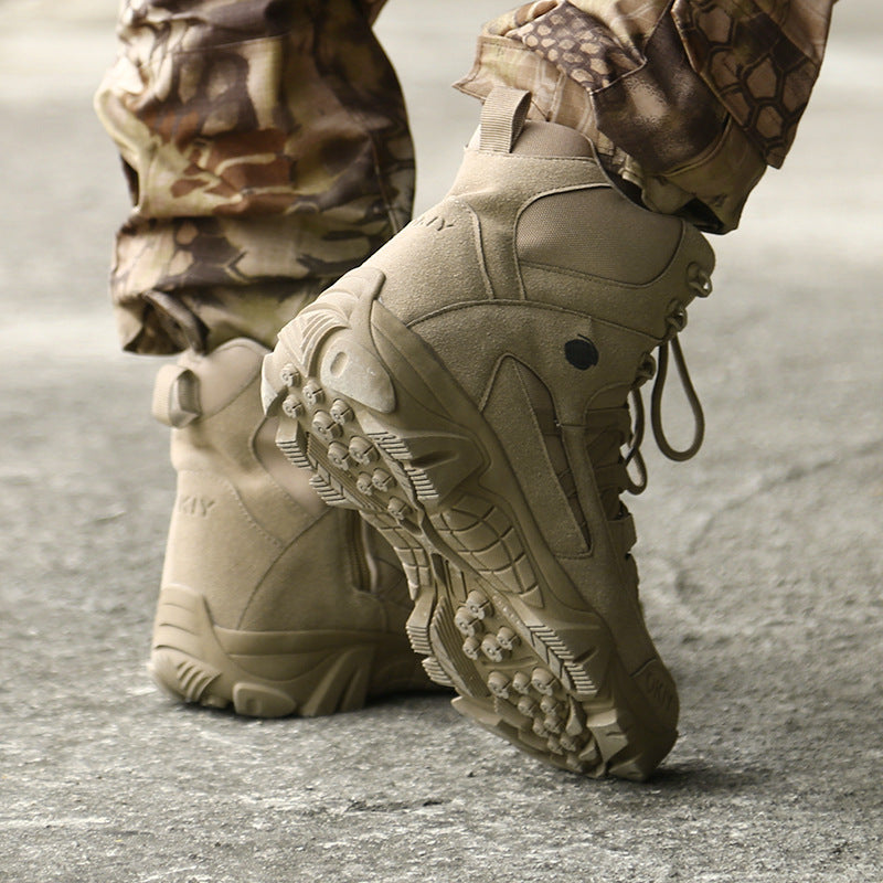 Outdoor tactical boots, non-slip boots