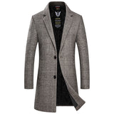 Heavy woollen overcoat