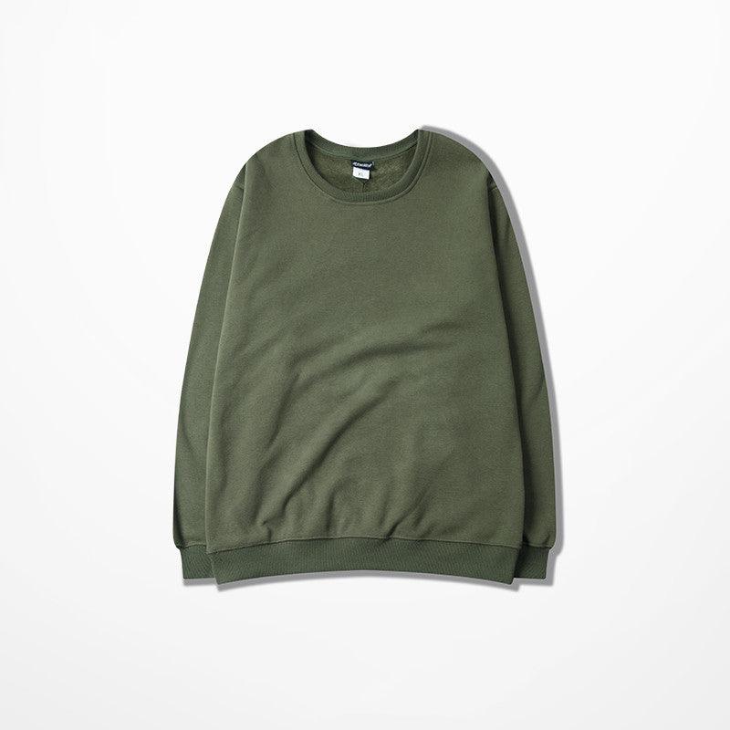 Loose cotton crew neck sweater - WOMONA.COM
