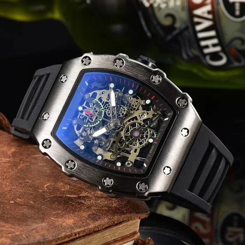 Hollow Barrel Sports Men's Watch - WOMONA.COM